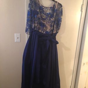 Adrianna Papell Embroidered Gown